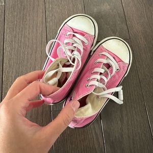 Toddler high top pink converse